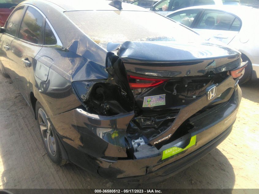 2019 HONDA INSIGHT EX 19XZE4F50KE016065