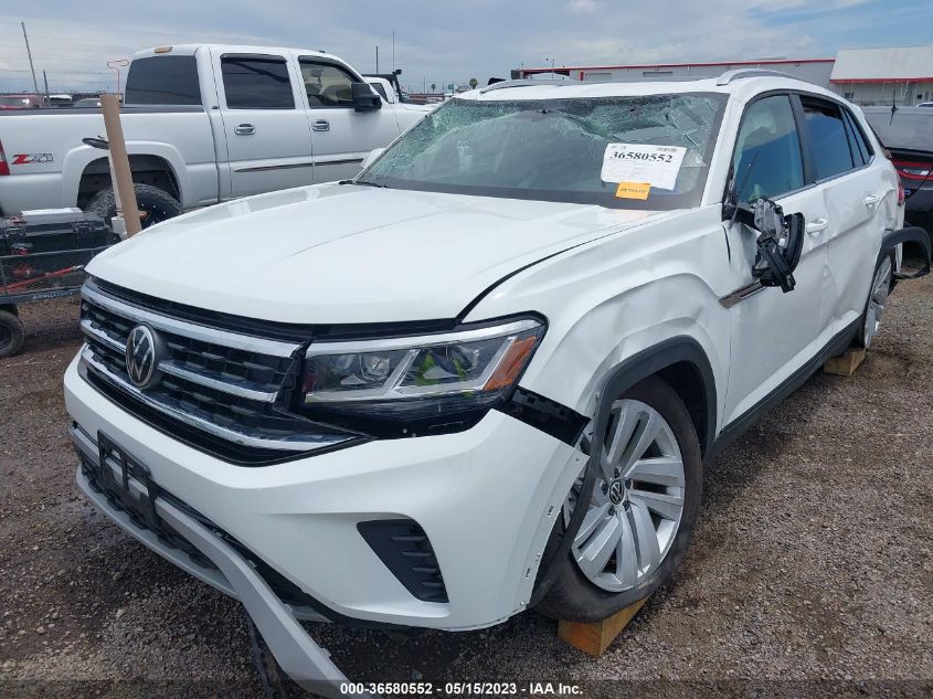 2022 VOLKSWAGEN ATLAS CROSS SPORT 3.6L V6 SE W/TECHNOLOGY - 1V2JE2CA3NC223322