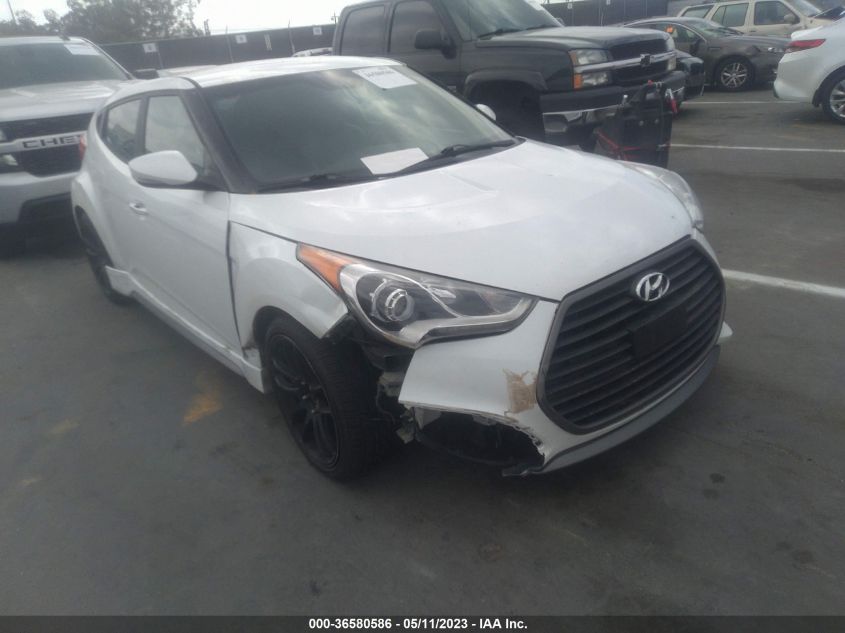 2016 HYUNDAI VELOSTER TURBO - KMHTC6AE9GU302015