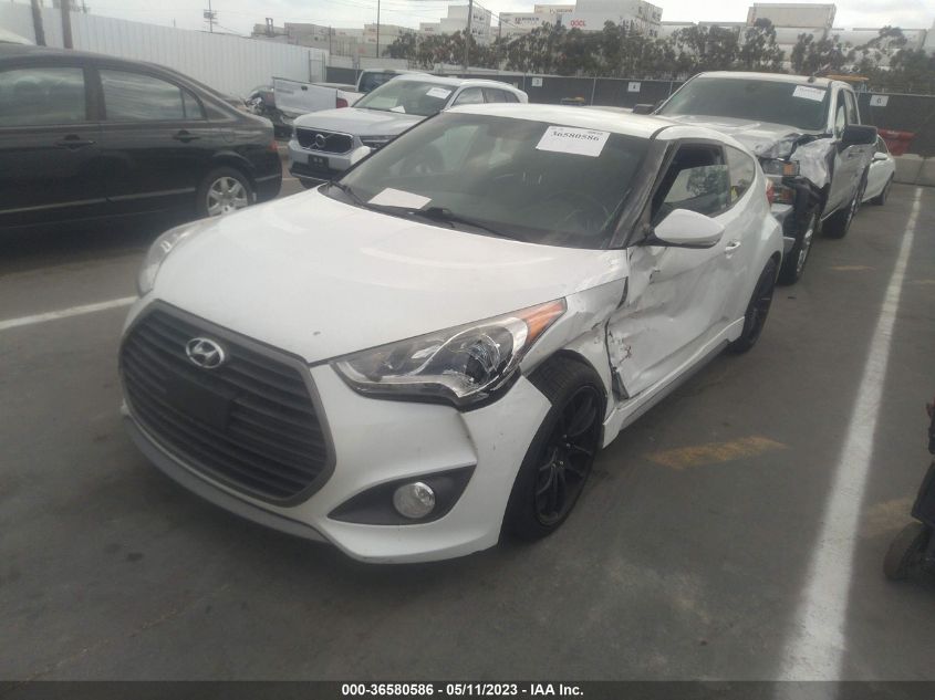 2016 HYUNDAI VELOSTER TURBO - KMHTC6AE9GU302015