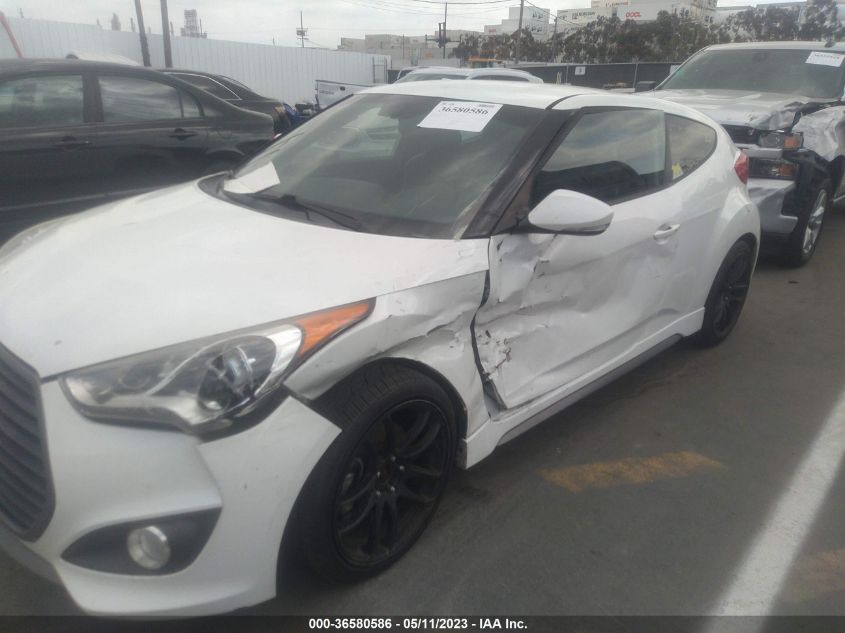 2016 HYUNDAI VELOSTER TURBO - KMHTC6AE9GU302015