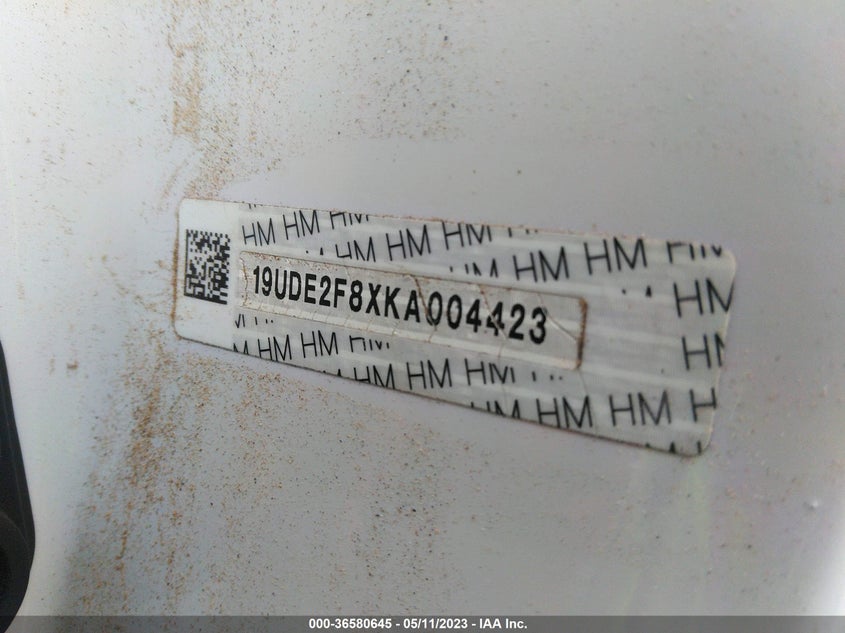 VIN 19UDE2F8XKA004423 2019 ACURA ILX PKG