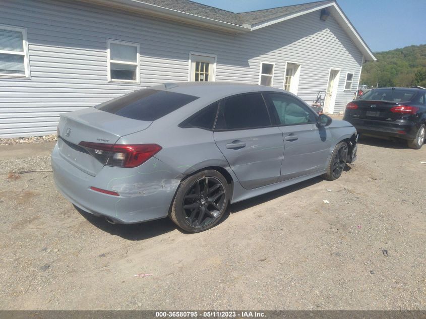 2022 HONDA CIVIC SEDAN SPORT - 2HGFE2F54NH574499