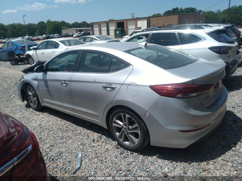 2017 HYUNDAI ELANTRA LIMITED - 5NPD84LFXHH040201