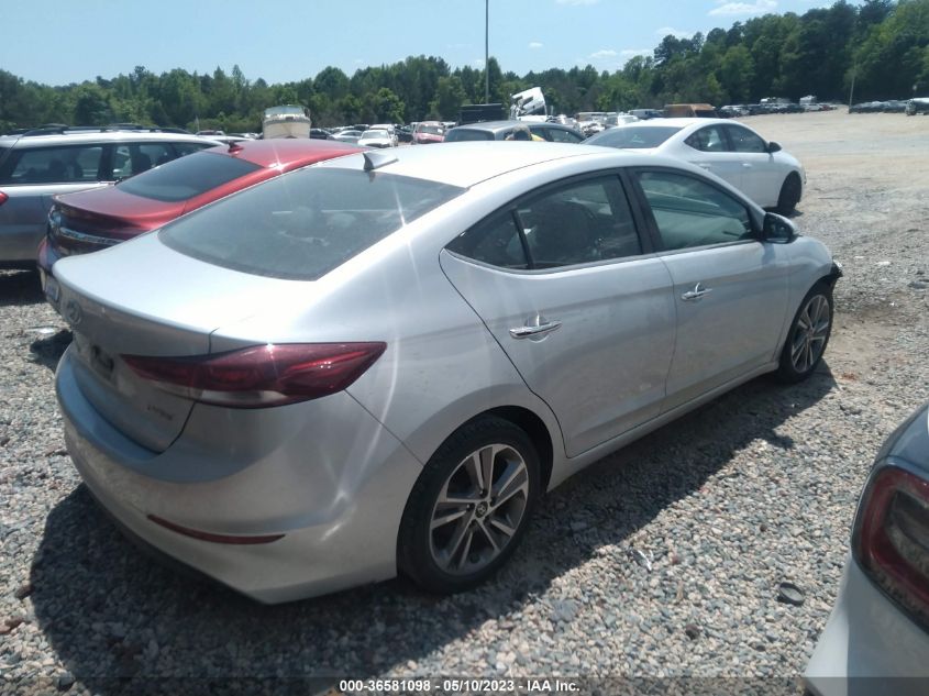 2017 HYUNDAI ELANTRA LIMITED - 5NPD84LFXHH040201