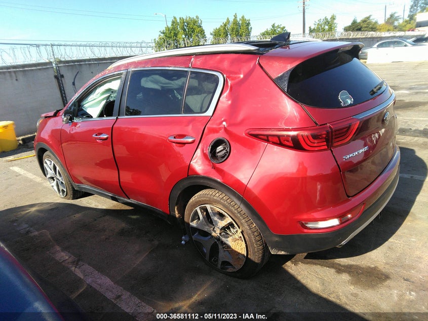 VIN KNDPR3A68H7261632 2017 KIA SPORTAGE SX TURBO
