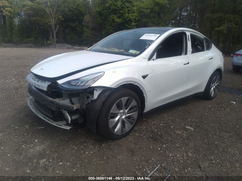 2022 TESLA MODEL Y LONG RANGE - 7SAYGAEE9NF381139