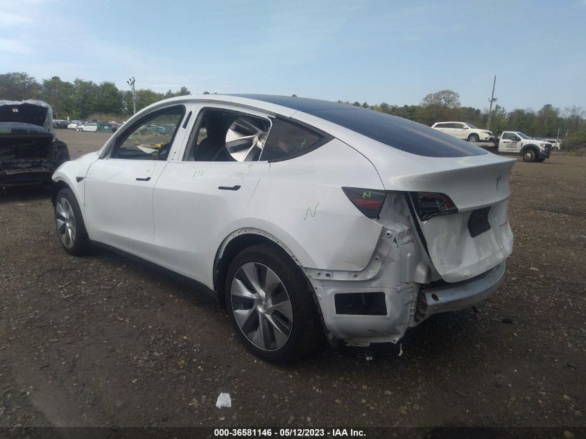 2022 TESLA MODEL Y LONG RANGE - 7SAYGAEE9NF381139