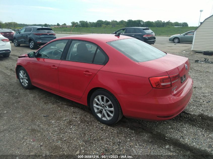 2015 VOLKSWAGEN JETTA SEDAN 1.8T SE - 3VWD17AJ2FM265147