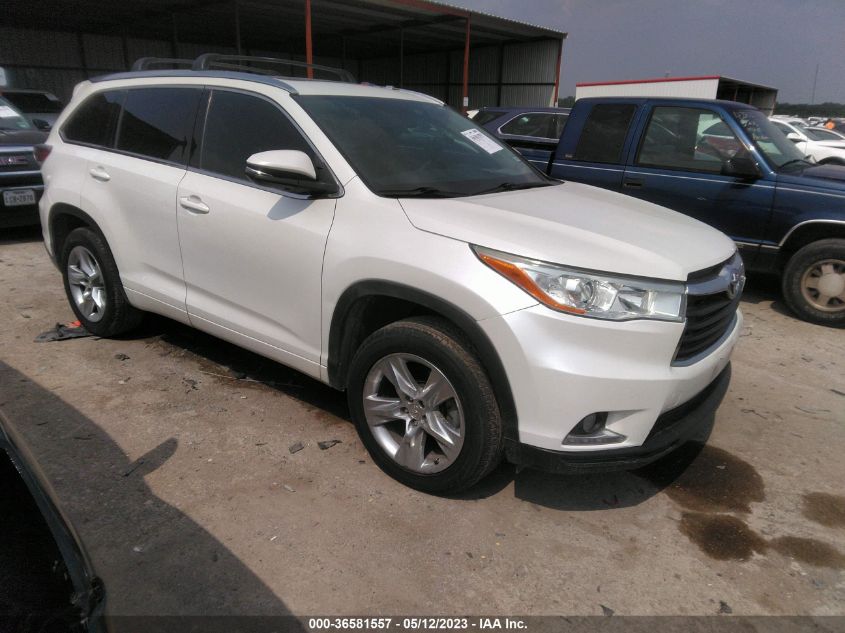 2015 TOYOTA HIGHLANDER LIMITED - 5TDYKRFH6FS041334