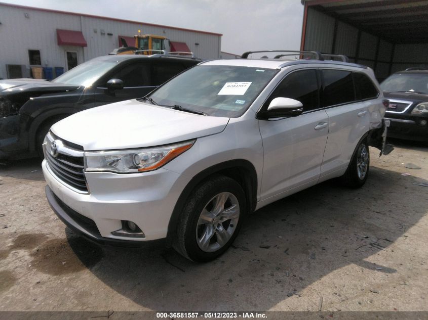 2015 TOYOTA HIGHLANDER LIMITED - 5TDYKRFH6FS041334