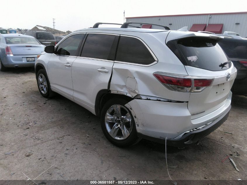 2015 TOYOTA HIGHLANDER LIMITED - 5TDYKRFH6FS041334