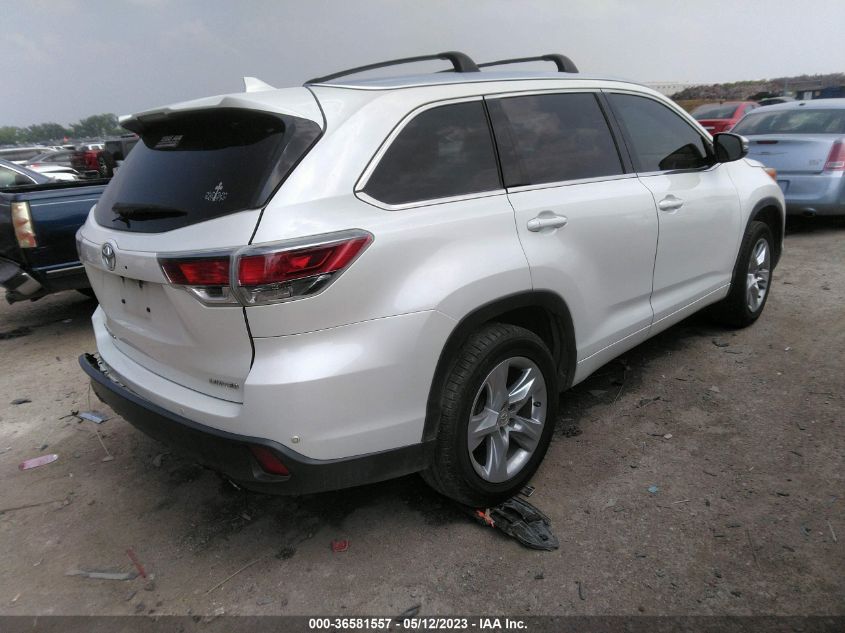 2015 TOYOTA HIGHLANDER LIMITED - 5TDYKRFH6FS041334