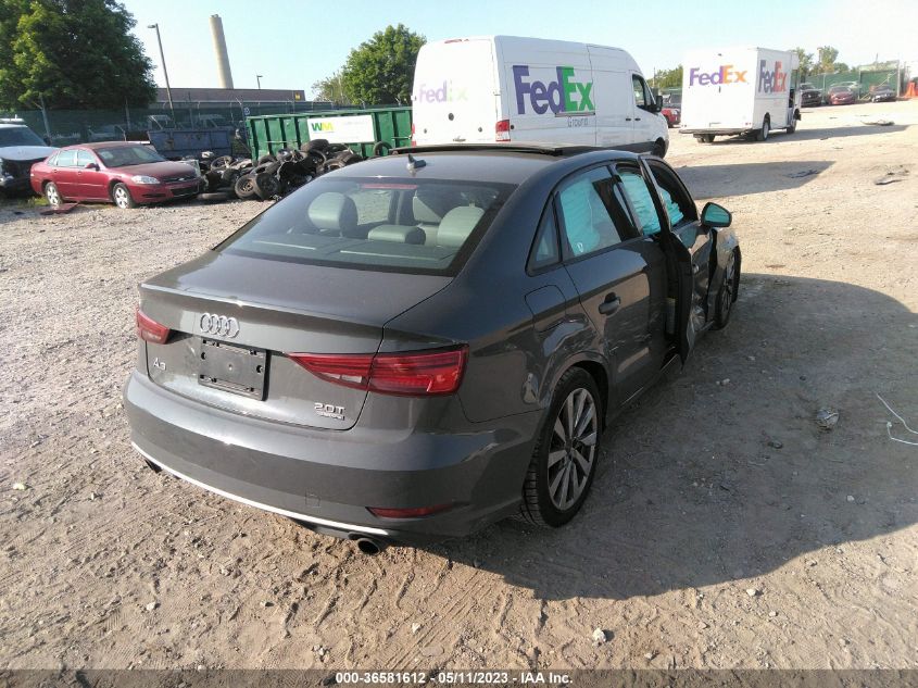 2017 AUDI A3 SEDAN PREMIUM - WAUB8GFF4H1063997