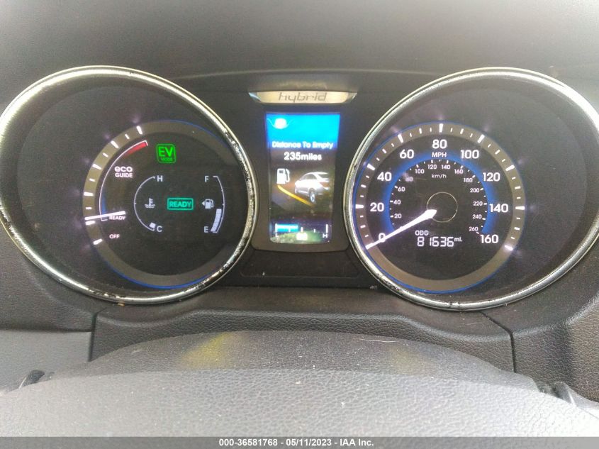 2013 HYUNDAI SONATA HYBRID LIMITED - KMHEC4A44DA101575