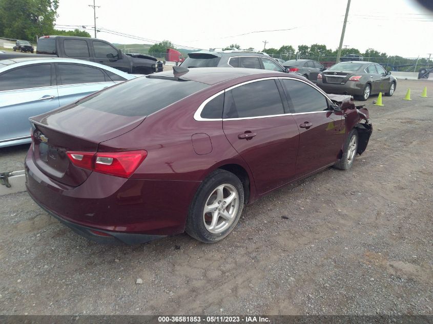 2016 CHEVROLET MALIBU LS - 1G1ZB5ST2GF274032