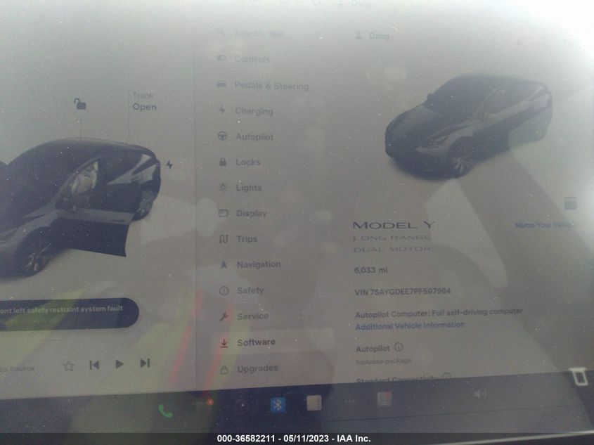 2023 TESLA MODEL Y LONG RANGE - 7SAYGDEE7PF597964