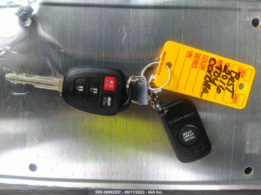 2016 TOYOTA COROLLA LE - 2T1BURHE0GC737099