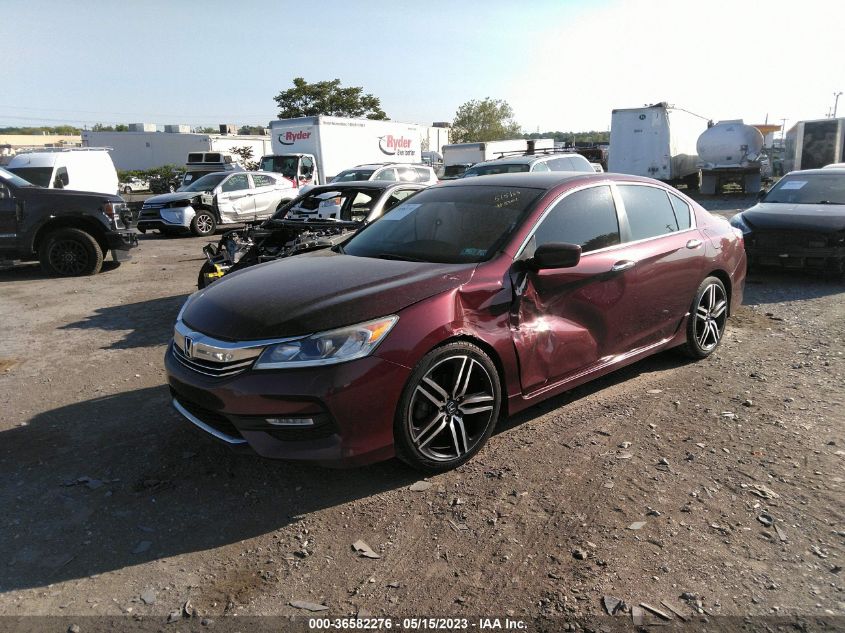 2017 HONDA ACCORD SEDAN SPORT SE - 1HGCR2F17HA032028