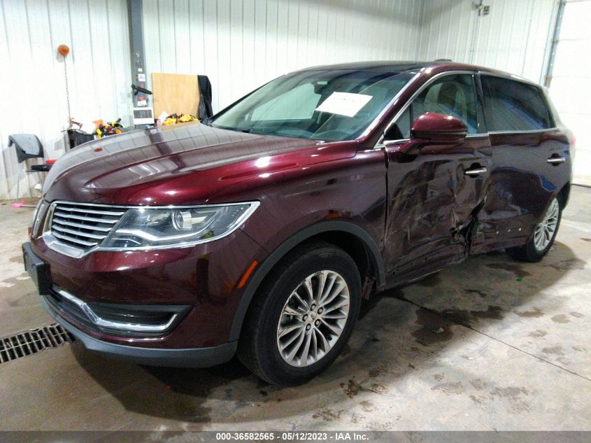 2017 LINCOLN MKX SELECT - 2LMPJ8KR1HBL20461