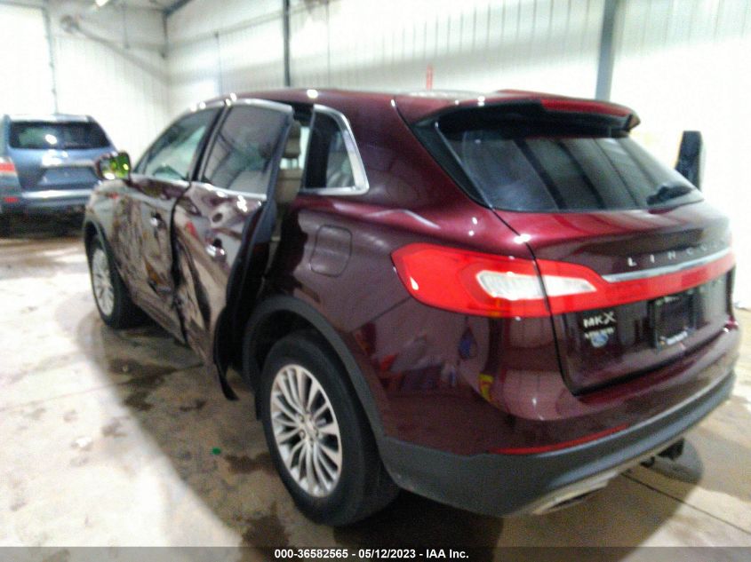2017 LINCOLN MKX SELECT - 2LMPJ8KR1HBL20461