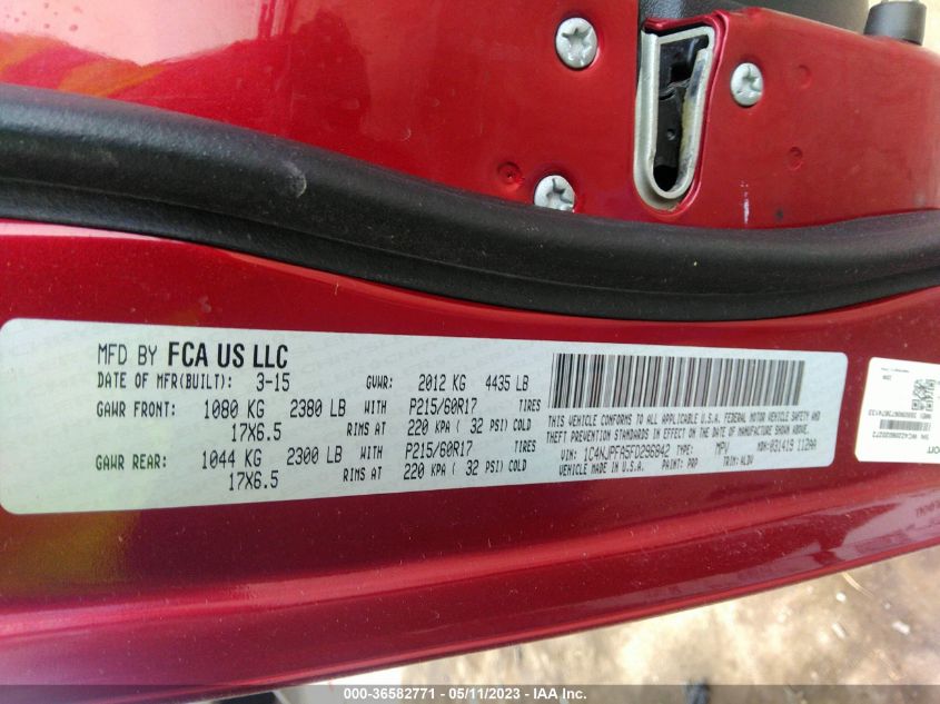 2015 JEEP PATRIOT HIGH ALTITUDE EDITION - 1C4NJPFA5FD296842