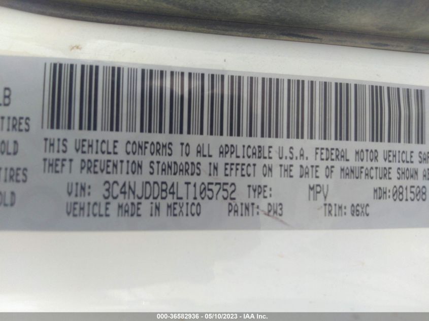 2020 JEEP COMPASS TRAILHAWK - 3C4NJDDB4LT105752