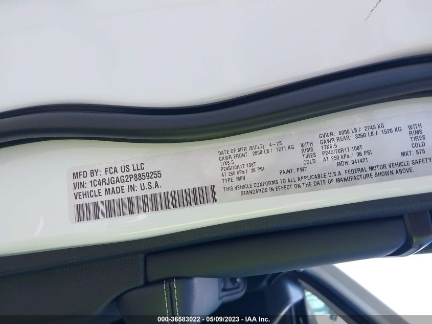 2023 JEEP GRAND CHEROKEE LAREDO - 1C4RJGAG2P8859255