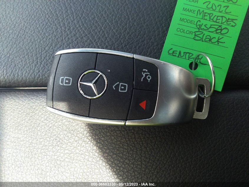 2022 MERCEDES-BENZ GLS GLS 580 - 4JGFF8GE5NA767753