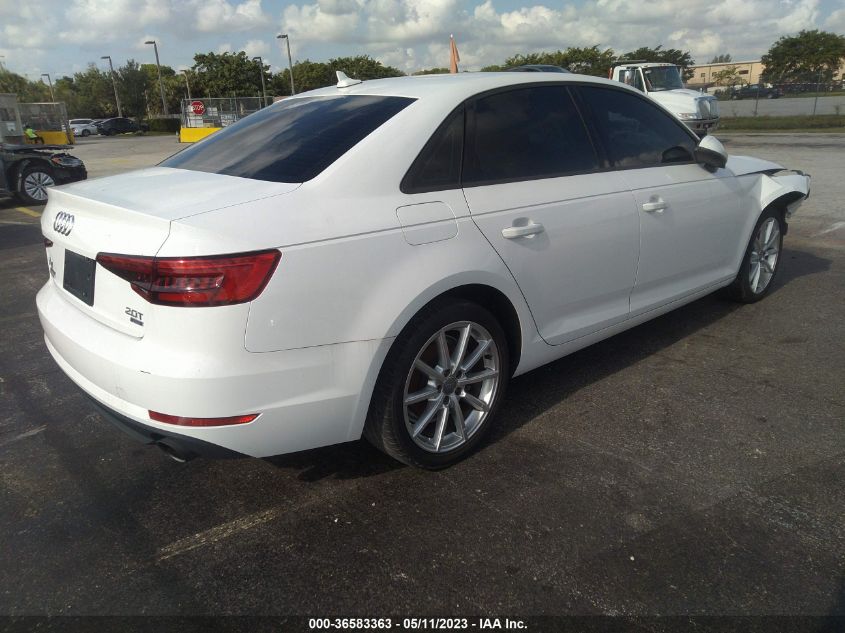 2017 AUDI A4 ULTRA PREMIUM - WAUGMAF41HA076512