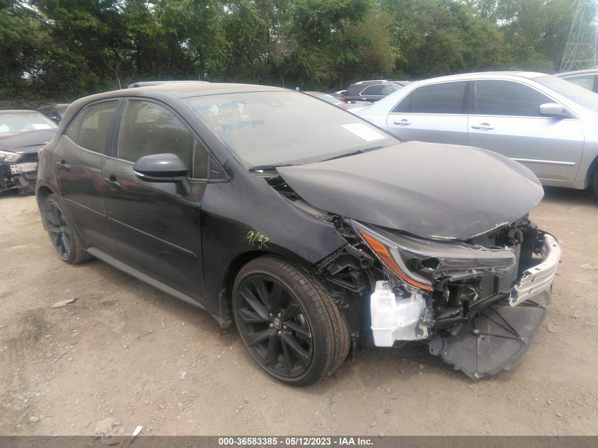 VIN JTND4MBE4N3190750 2022 TOYOTA COROLLA HATCHBACK SE/NIGHTSHADE/XSE