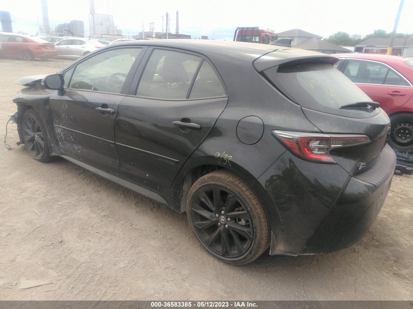 VIN JTND4MBE4N3190750 2022 TOYOTA COROLLA HATCHBACK SE/NIGHTSHADE/XSE