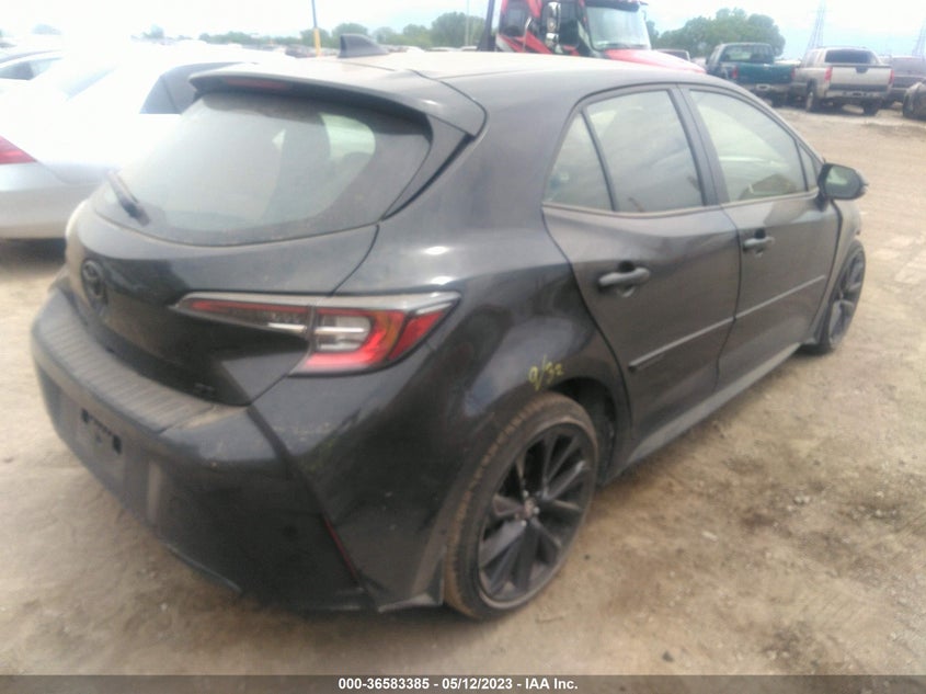 VIN JTND4MBE4N3190750 2022 TOYOTA COROLLA HATCHBACK SE/NIGHTSHADE/XSE
