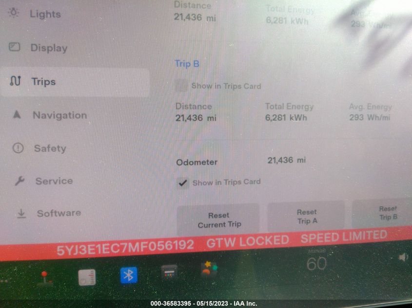 2021 TESLA MODEL 3 PERFORMANCE - 5YJ3E1EC7MF056192
