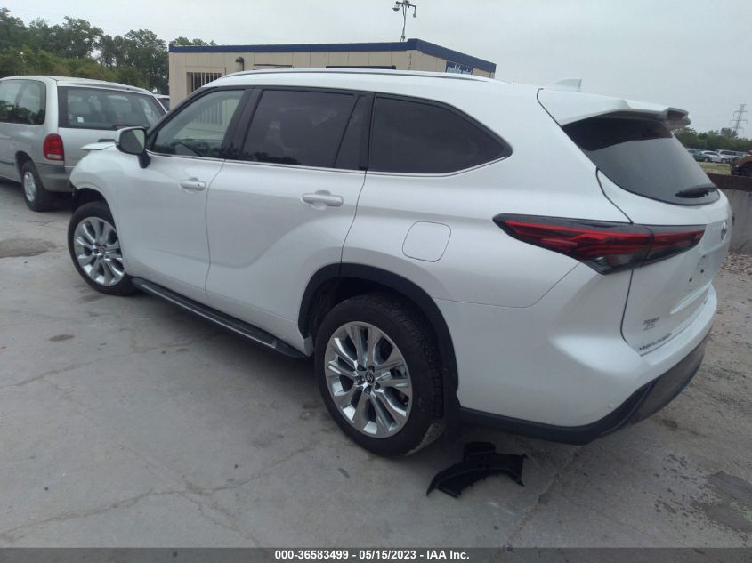 2022 TOYOTA HIGHLANDER LIMITED - 5TDDZRBH0NS161791