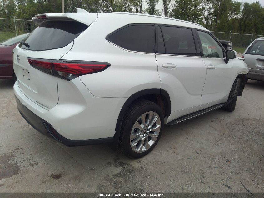 2022 TOYOTA HIGHLANDER LIMITED - 5TDDZRBH0NS161791