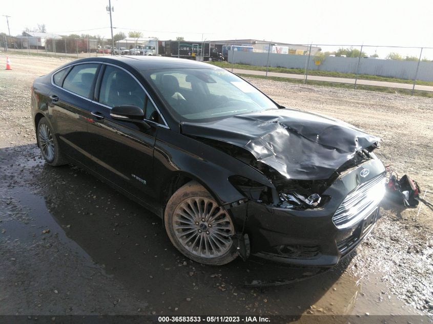 2013 FORD FUSION TITANIUM HYBRID - 3FA6P0RU8DR309156