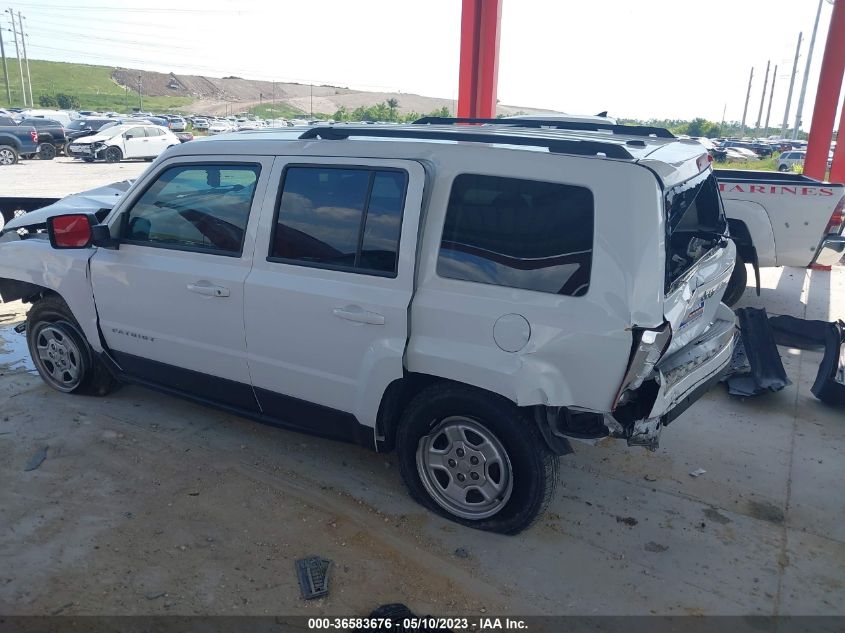 2016 JEEP PATRIOT SPORT - 1C4NJPBB5GD603636