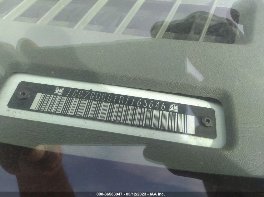 2013 CHEVROLET EXPRESS CARGO VAN - 1GCZGUCG1D1163646