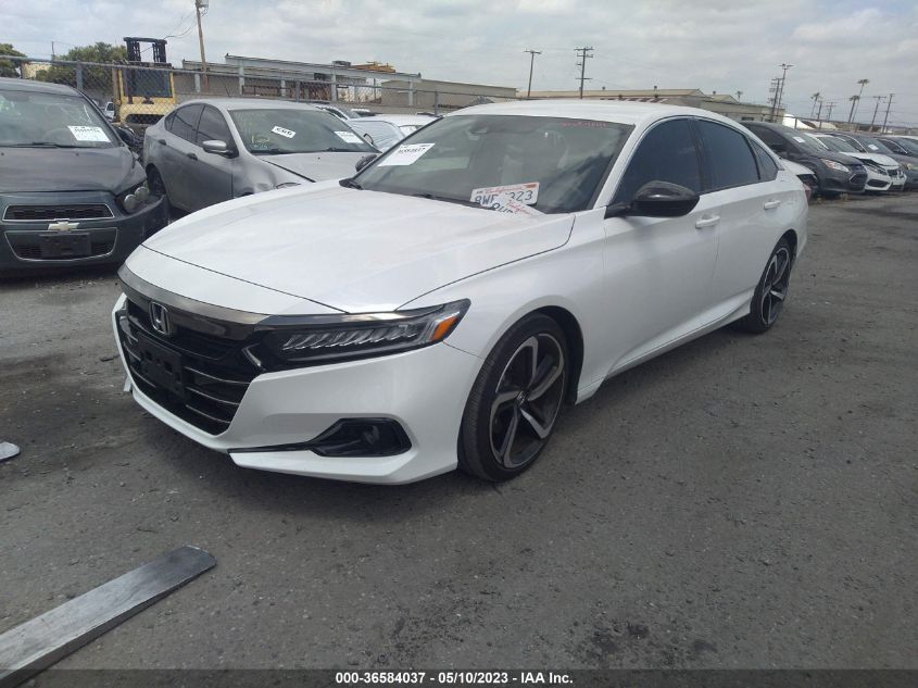 2021 HONDA ACCORD SEDAN SPORT - 1HGCV1F37MA077777