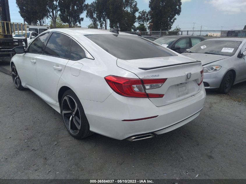 2021 HONDA ACCORD SEDAN SPORT - 1HGCV1F37MA077777