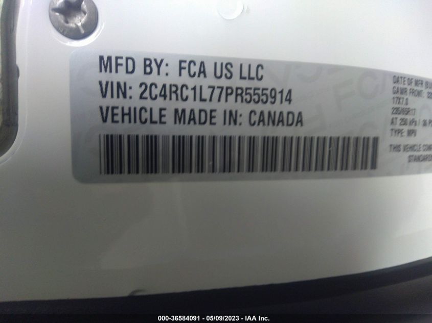 2023 CHRYSLER PACIFICA HYBRID TOURING L - 2C4RC1L77PR555914
