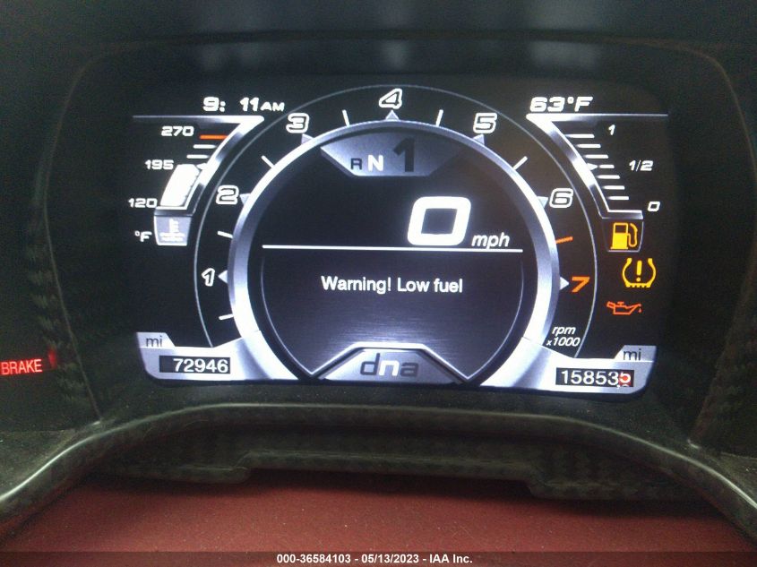 2015 ALFA ROMEO 4C - ZARBAAA43FM160426