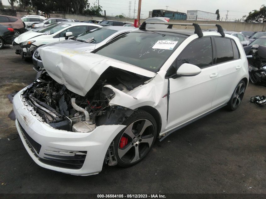 2016 VOLKSWAGEN GOLF GTI AUTOBAHN W - 3VW547AU6GM033562