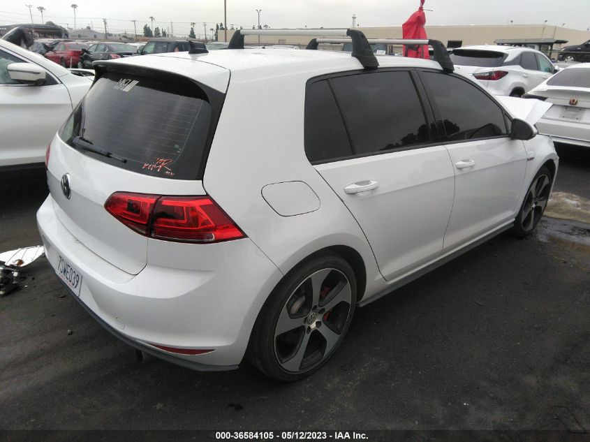 2016 VOLKSWAGEN GOLF GTI AUTOBAHN W - 3VW547AU6GM033562
