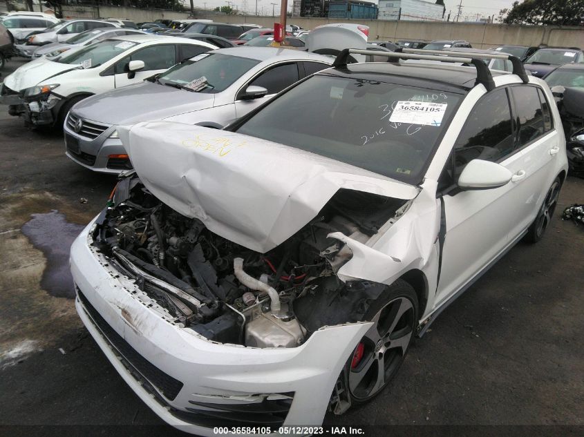 2016 VOLKSWAGEN GOLF GTI AUTOBAHN W - 3VW547AU6GM033562