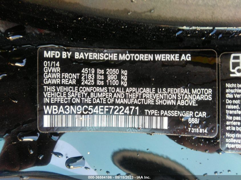 2014 BMW 4 SERIES 428I XDRIVE - WBA3N9C54EF722471