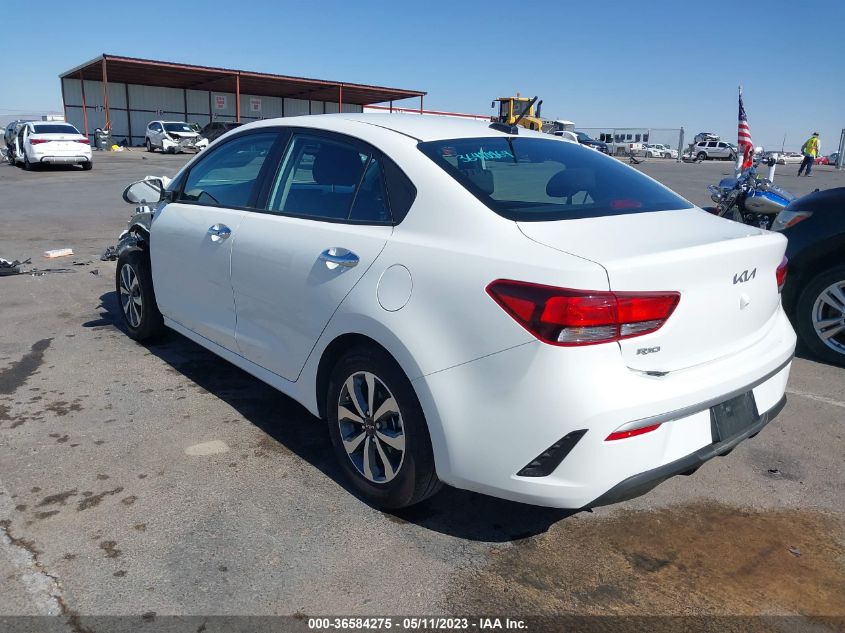 2022 KIA RIO S - 3KPA24AD9NE501149
