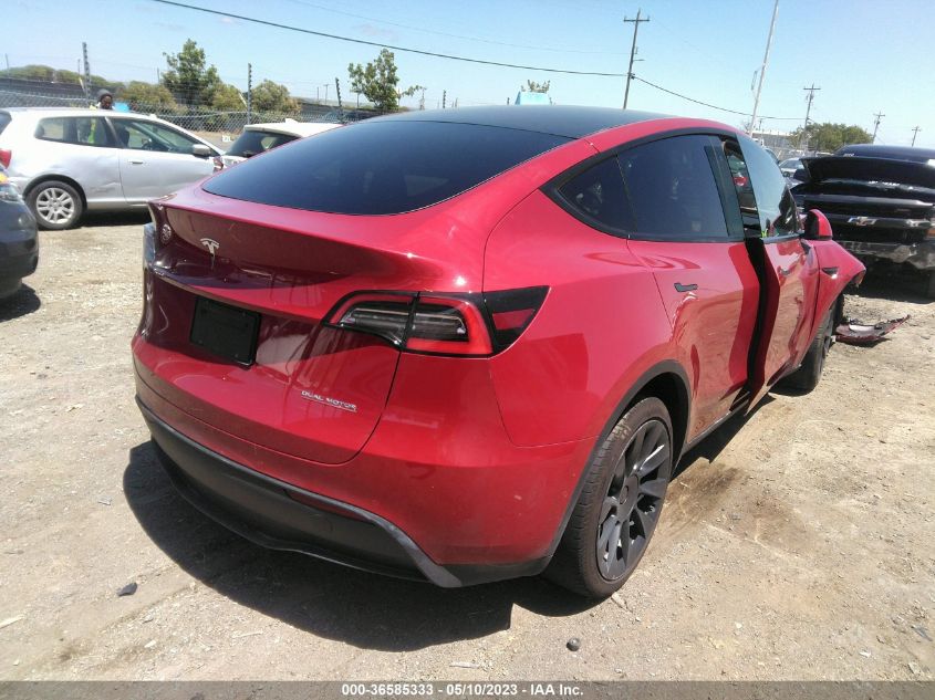 2020 TESLA MODEL Y LONG RANGE/PERFORMANCE - 5YJYGDEF3LF036547