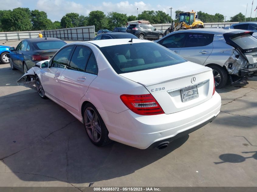 2013 MERCEDES-BENZ C-CLASS C 250 - WDDGF4HB1DR254933